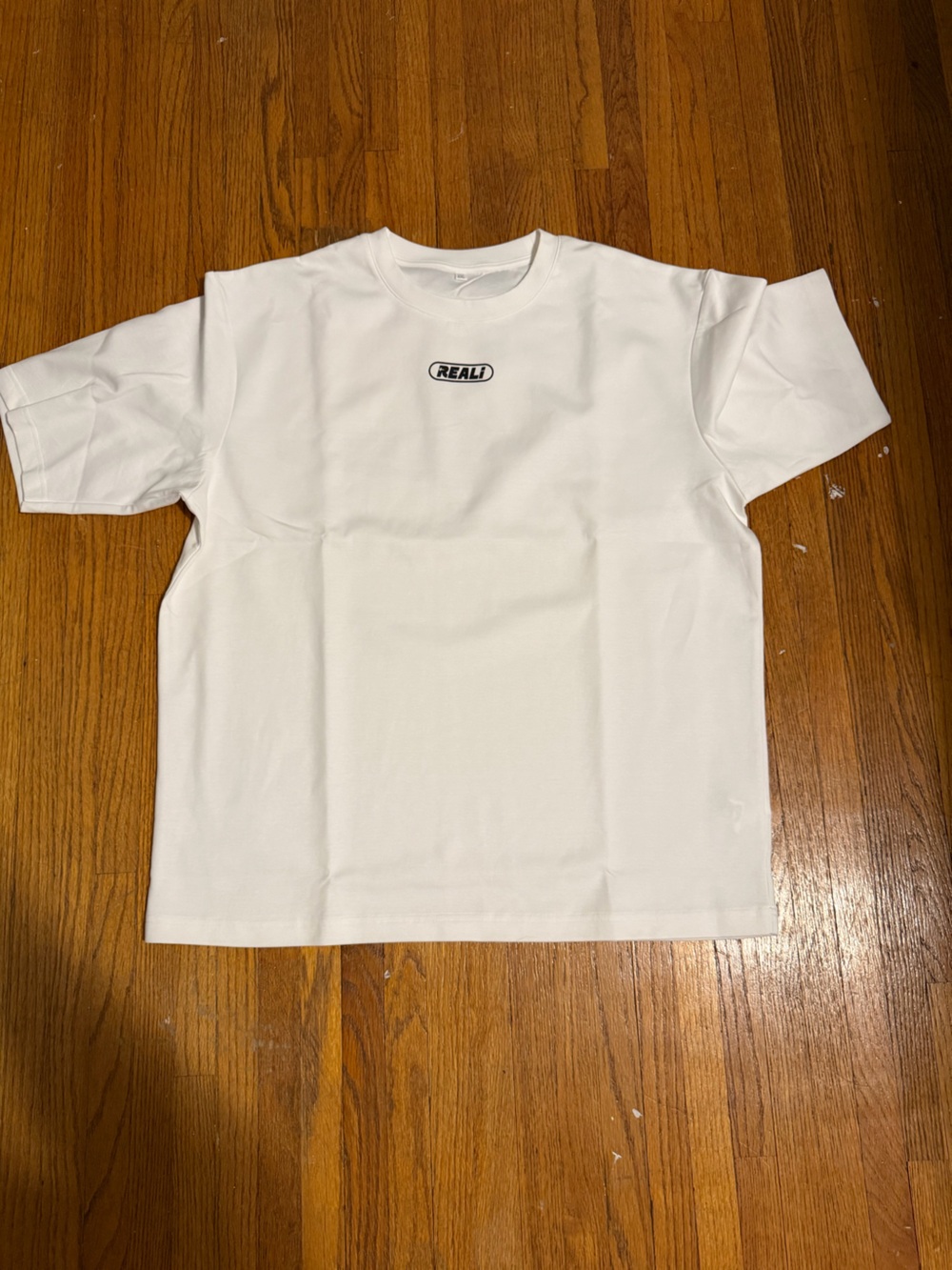 Men's White Short-Sleeve Crewneck Tee